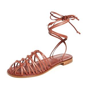 Mansur Gavriel cage lace up sandals